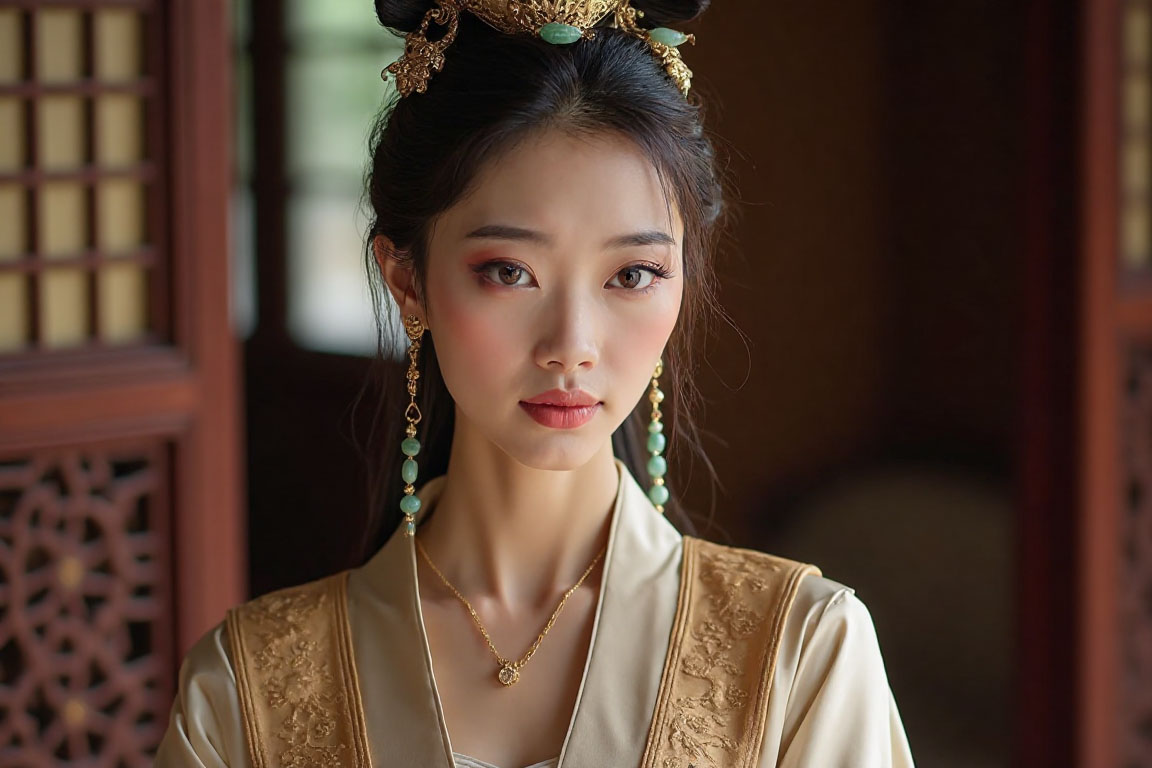 Makeup in the style of Ancient China